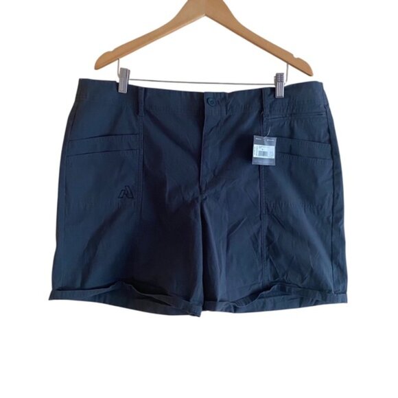Eddie Bauer First Ascent Shorts Woman 18 Grey Guide Day Off Gorpcore Cotton NEW - Picture 1 of 15